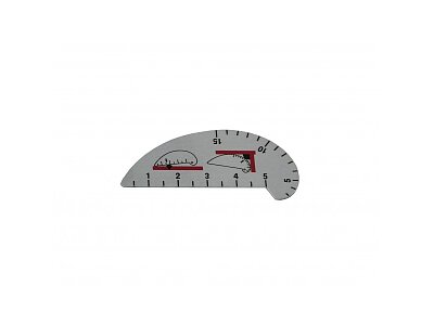 Šablóna kútových zvarov 1-5 (55°a 60°)