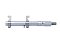 Mikrometer dutinový dvojdotykový 75-100mm 0.01 DIN 863 - 75-100