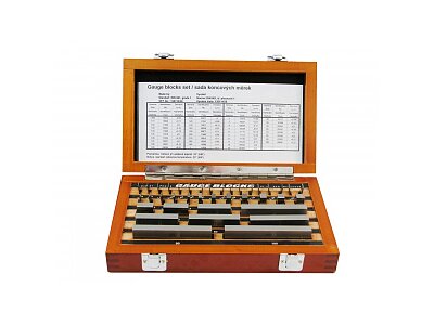 Základné mierky oceľové 38 ks, DIN 861/1